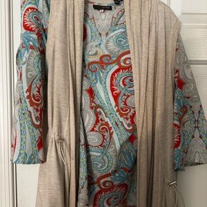 CROSBY by Mollie Burch Multicolor Paisley Cardigan
